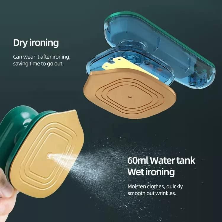 Mini Portable Iron Travel Steamer – Dual Dry & Wet Use | Compact & Powerful Clothes Press for Home & Travel