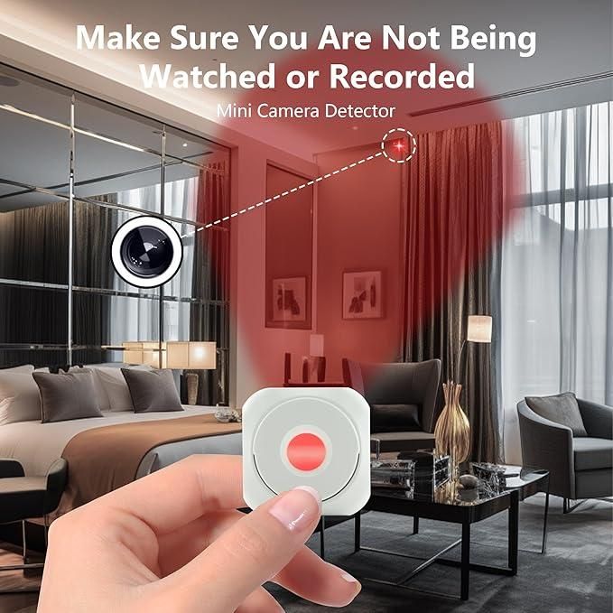 Mini Spy Camera Detector – Wireless Infrared Anti-Surveillance Device for Hotel, Home, Office & Travel