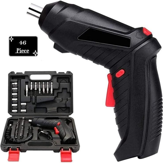 Metal Electric Screwdriver Set – 47-Piece Precision Bit Kit for DIY, Repair & Assembly (Rechargeable Tool Kit)