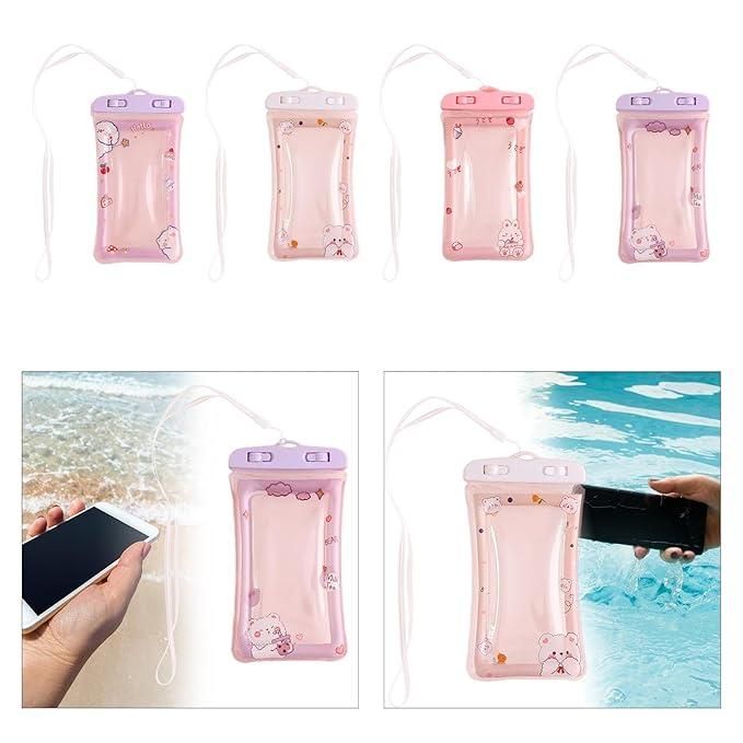 Universal Cartoon Waterproof Mobile Cover – Cute Pouch for Swimming, Diving, Drifting & Outdoor Use (Assorted Color)