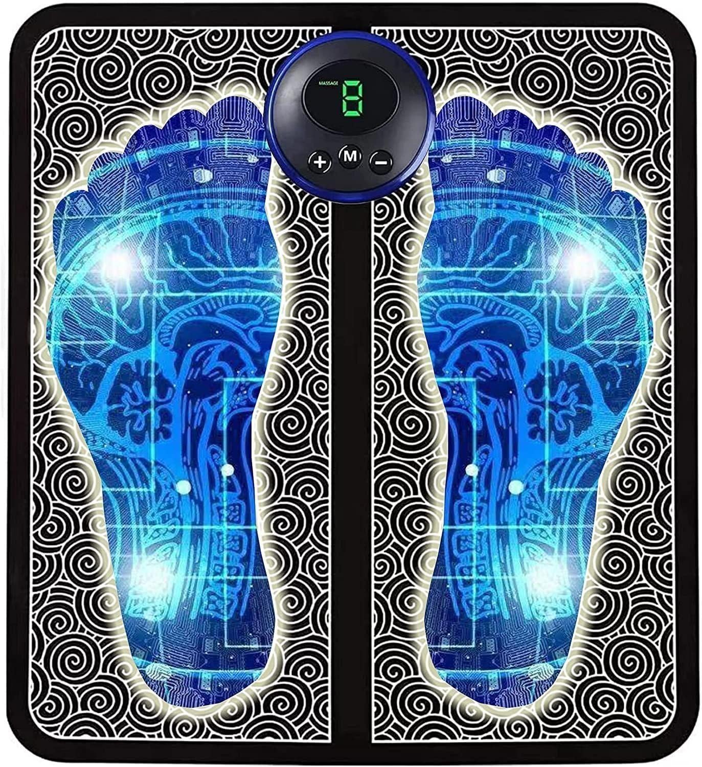 Vibrating Bubble EMS Electric Foot Massager Pad – Portable Relaxation & Muscle Relief Device (Wireless, Pack of 1)