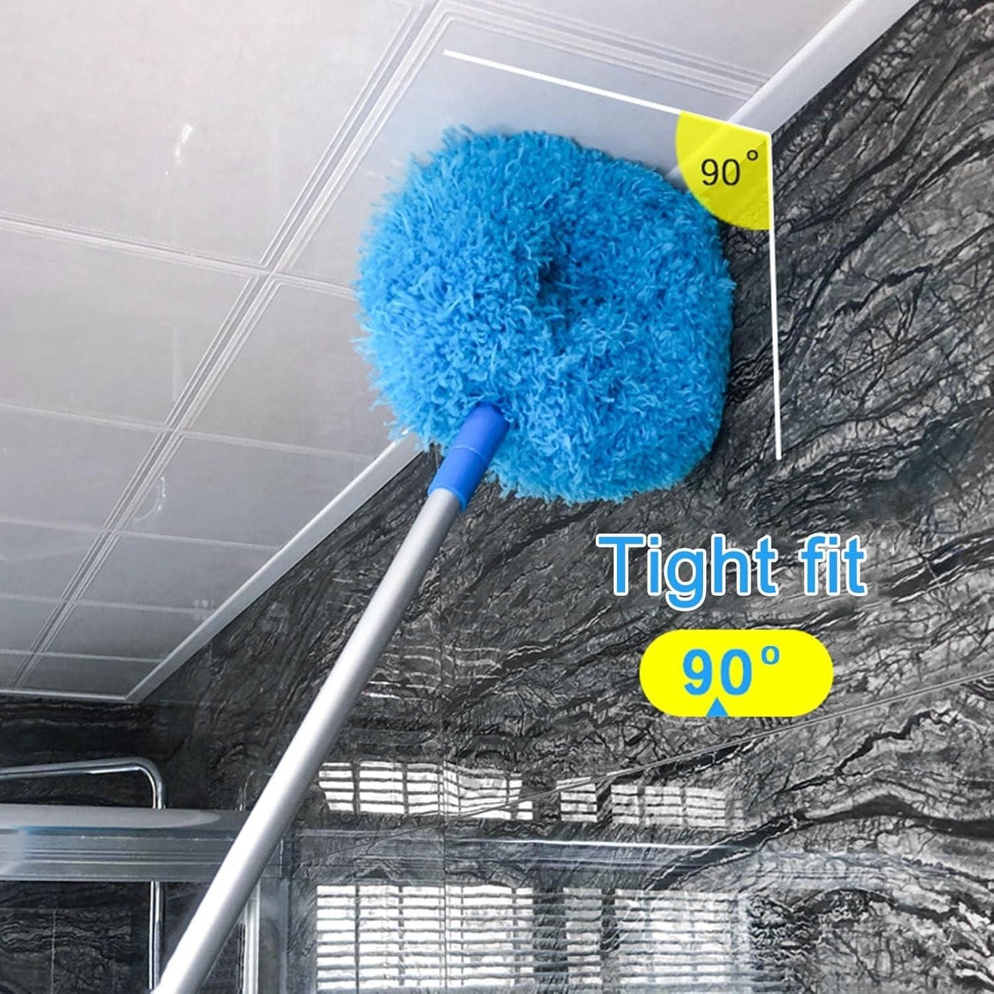 Washable Ceiling Fan Cleaner Duster – Long Handle Cleaning Tool for Home & Office (140cm, Pack of 1)
