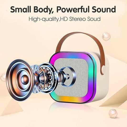 Bluetooth Karaoke Speaker with Wireless Microphone – Portable Audio System for Parties, Home & Outdoor Events