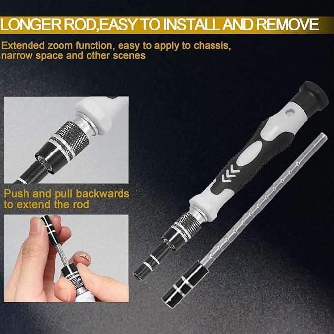 115-in-1 Precision Screwdriver Set – Magnetic Repair Tool Kit for Electronics, Home Appliances & DIY (Pack of 1)