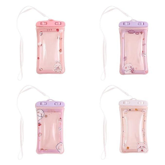 Universal Cartoon Waterproof Mobile Cover – Cute Pouch for Swimming, Diving, Drifting & Outdoor Use (Assorted Color)