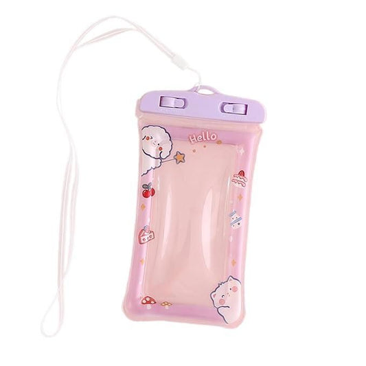 Universal Cartoon Waterproof Mobile Cover – Cute Pouch for Swimming, Diving, Drifting & Outdoor Use (Assorted Color)
