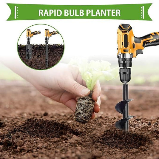 Spiral Hole Non-Slip Earth Drill – Heavy Duty Metal Auger for Garden & Farming Use (Pack of 1)