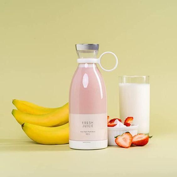 Travel Portable Mini USB Juice Blender – Rechargeable Personal Mixer Bottle (380ml, Lightweight & Compact)