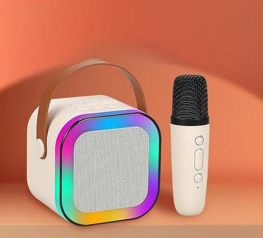 Bluetooth Karaoke Speaker with Wireless Microphone – Portable Audio System for Parties, Home & Outdoor Events