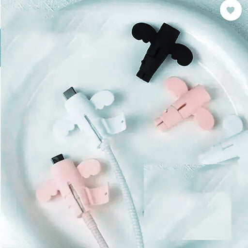Cute Silicone Cable Protectors – Anti-Break Charger Cord Covers for Mobile, Laptop & USB Cables (Pack of 8)