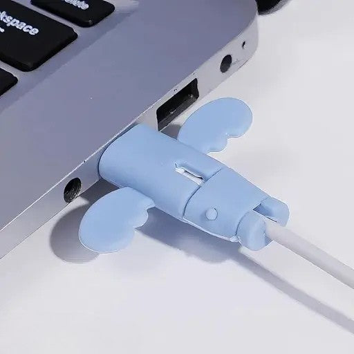 Cute Silicone Cable Protectors – Anti-Break Charger Cord Covers for Mobile, Laptop & USB Cables (Pack of 8)