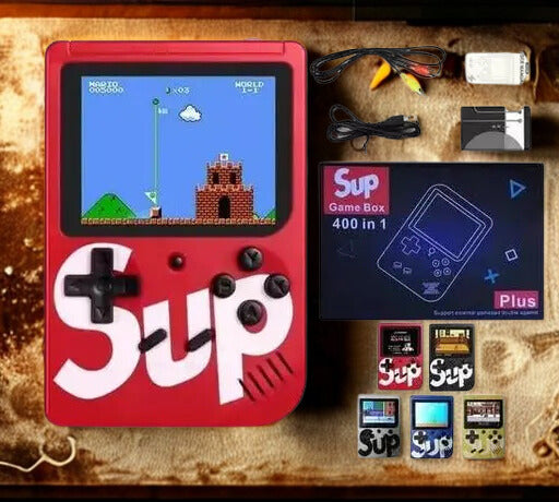 Handheld Game Console – Retro Gaming Player with 400+ Built-in Classic Games | USB Rechargeable & Portable