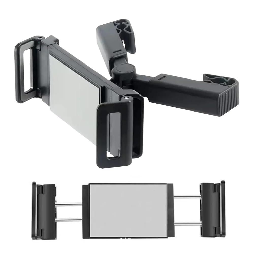 Universal Car Mount Holder for Tablets & Phones (4.7"–12.9") – 360° Rotating Headrest Stand with Adjustable Arm (Random Color)