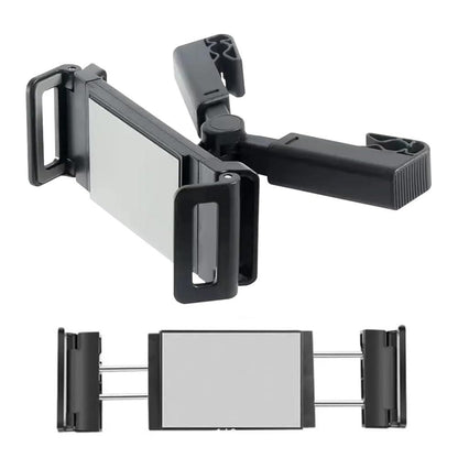 Universal Car Mount Holder for Tablets & Phones (4.7"–12.9") – 360° Rotating Headrest Stand with Adjustable Arm (Random Color)
