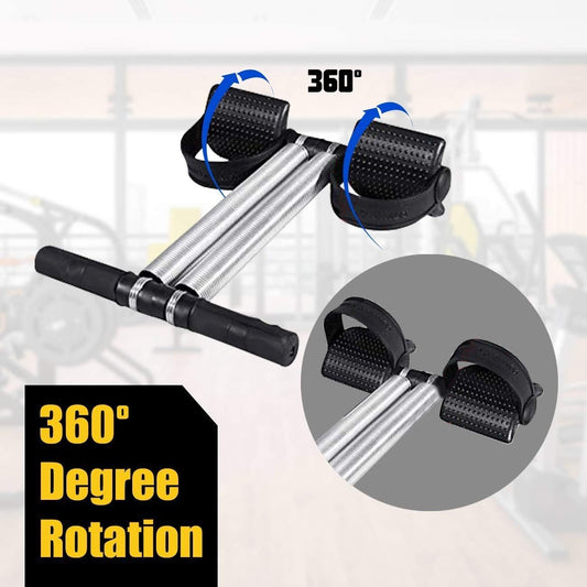 Double Spring Tummy Trimmer Ab Exerciser – Waist & Core Strengthening Fitness Tool (Steel & Plastic, 800g)