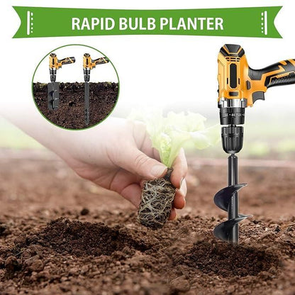 Spiral Hole Non-Slip Earth Drill – Heavy Duty Metal Auger for Garden & Farming Use (Pack of 1)