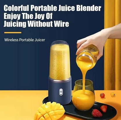 Small Portable Juicer – USB Rechargeable Mini Blender for Juices & Smoothies (Compact & Travel-Friendly, 410g)