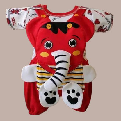 Unisex Cotton Dungaree for Babies – Soft & Printed Romper (0-12 Months)