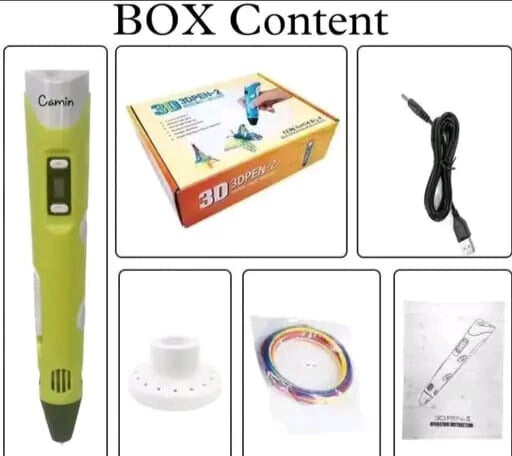3D Pen Professional for Kids – Creative Drawing Tool with Adjustable Speed & LCD Display (Random Color)