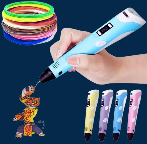 3D Pen Professional for Kids – Creative Drawing Tool with Adjustable Speed & LCD Display (Random Color)