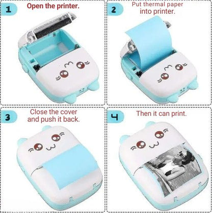 Mini Bluetooth Thermal Printer – Ink-Free Wireless Pocket Printer for Notes, Photos, Labels & DIY Crafts