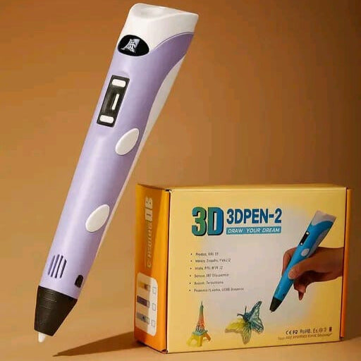 3D Pen Professional for Kids – Creative Drawing Tool with Adjustable Speed & LCD Display (Random Color)